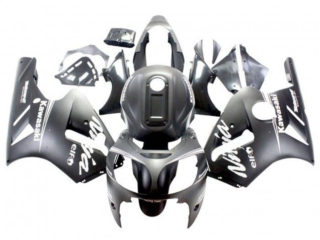 Purchase 2000-2001 Matte Black White Kawasaki ZX12R Motorcycle Fairings UK
