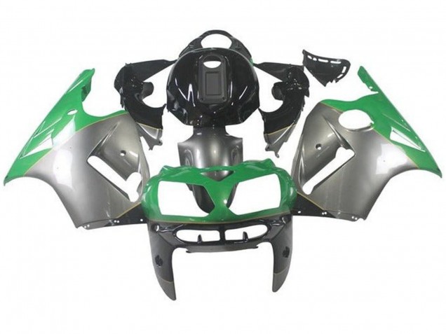 Purchase 2000-2001 Silver Green Black Kawasaki ZX12R Motorcycle Fairings UK