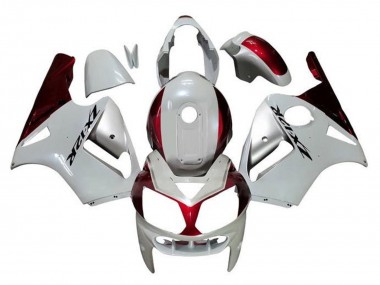 Purchase 2000-2001 White Silver Red Black Kawasaki ZX12R Motorcycle Fairings UK