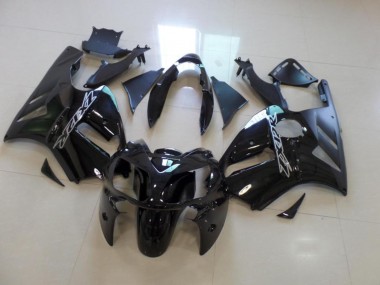 Purchase 2002-2006 Glossy Black Matte Black Kawasaki ZX12R Motorcycle Fairings UK