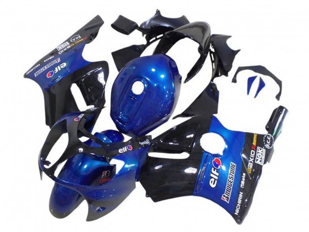 Purchase 2002-2006 Blue Glossy Black Elf Bridgestone Kawasaki ZX12R Motorcycle Fairings UK