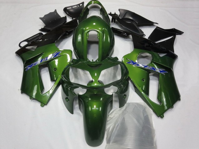 Purchase 2002-2006 Dark Green Black Blue Kawasaki ZX12R Motorcycle Fairings UK