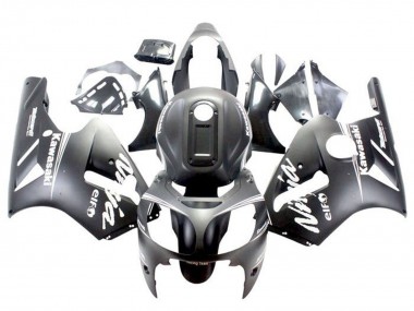 Purchase 2002-2006 Matte Black White Kawasaki ZX12R Motorcycle Fairings UK