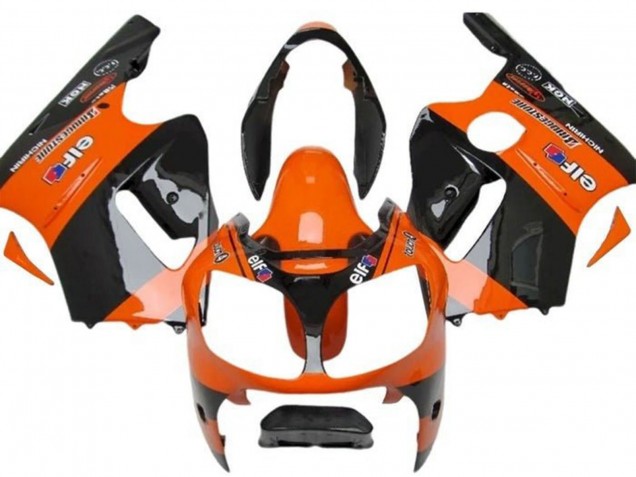 Purchase 2002-2006 Orange Black Elf Bridgestone Kawasaki ZX12R Motorcycle Fairings UK
