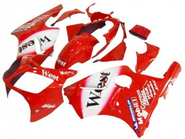 Purchase 2002-2006 Red White West Kawasaki ZX12R Motorcycle Fairings UK