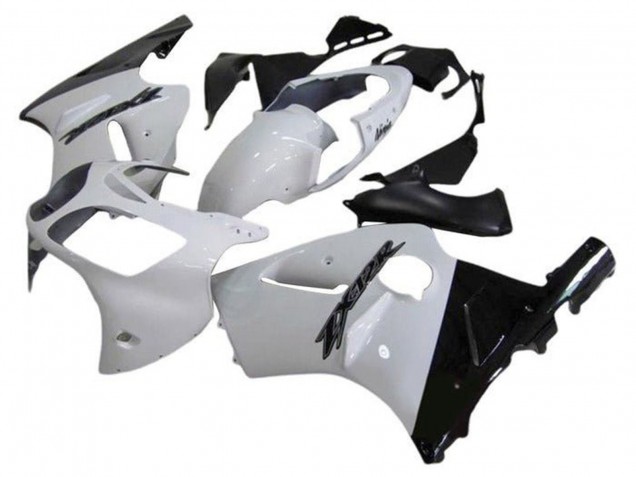 Purchase 2002-2006 White Glossy Black Kawasaki ZX12R Motorcycle Fairings UK