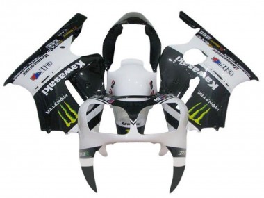 Purchase 2002-2006 White Black Yellow Monster Kawasaki ZX12R Motorcycle Fairings UK