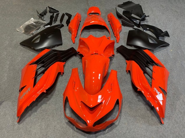 Purchase 2006-2011 Red Matte Black Kawasaki ZX14R ZZR1400 Motorcycle Fairings UK