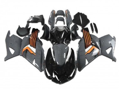 Purchase 2006-2011 Grey Orange Black Kawasaki ZX14R ZZR1400 Motorcycle Fairings UK