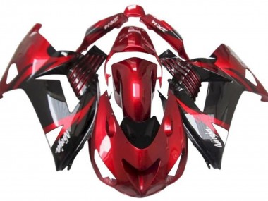 Purchase 2012-2024 Red Glossy Black White Ninja Kawasaki ZX14R ZZR1400 Motorcycle Fairings UK