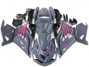 Purchase 2012-2024 Nardo Grey Pink Kawasaki ZX14R ZZR1400 Motorcycle Fairings UK