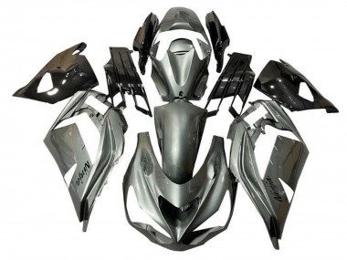 Purchase 2012-2024 Metallic Silver Black Kawasaki ZX14R ZZR1400 Motorcycle Fairings UK