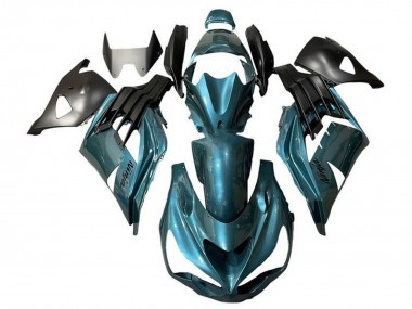 Purchase 2012-2024 Metallic Teal Blue Kawasaki ZX14R ZZR1400 Motorcycle Fairings UK
