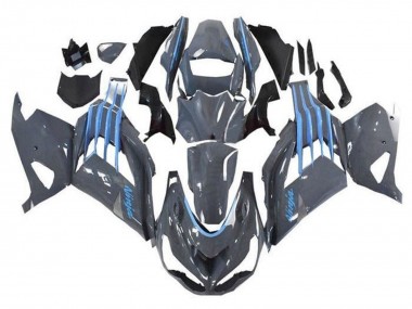 Purchase 2012-2024 Nardo Grey Blue Kawasaki ZX14R ZZR1400 Motorcycle Fairings UK