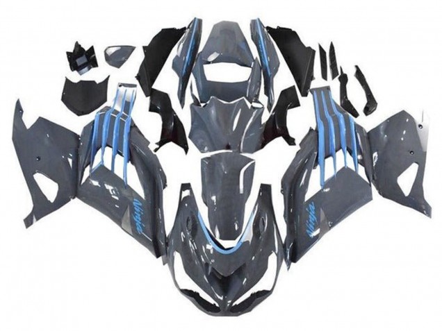 Purchase 2012-2024 Nardo Grey Blue Kawasaki ZX14R ZZR1400 Motorcycle Fairings UK