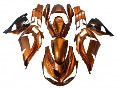 Purchase 2012-2024 Rust Orange Flame Kawasaki ZX14R ZZR1400 Motorcycle Fairings UK