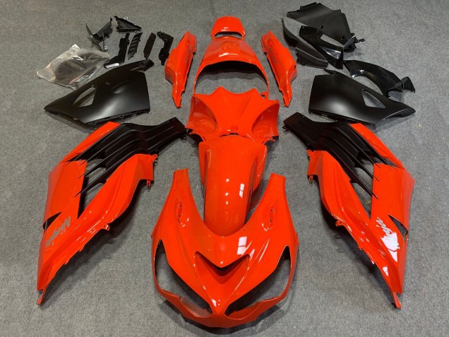 Purchase 2012-2024 Red Matte Black Kawasaki ZX14R ZZR1400 Motorcycle Fairings UK