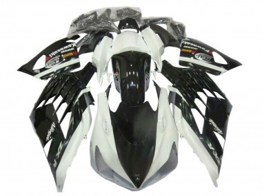Purchase 2012-2024 White Black Kawasaki ZX14R ZZR1400 Motorcycle Fairings UK