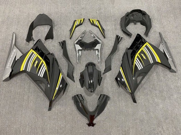 Purchase 2013-2024 Yellow Silver Glossy Black Matte Black Kawasaki EX300 Motorcycle Fairings UK