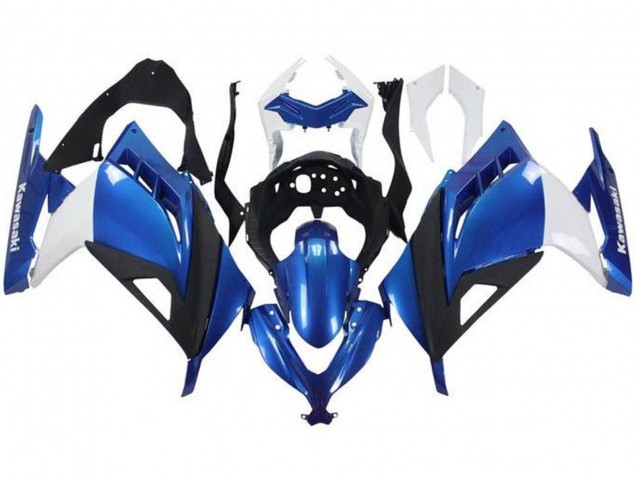 Purchase 2013-2024 White Blue Black Kawasaki EX300 Motorcycle Fairings UK