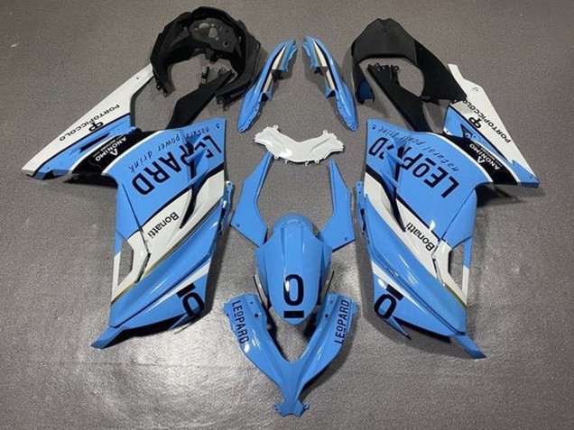 Purchase 2013-2024 White Blue Black Leopard Kawasaki EX300 Motorcycle Fairings UK
