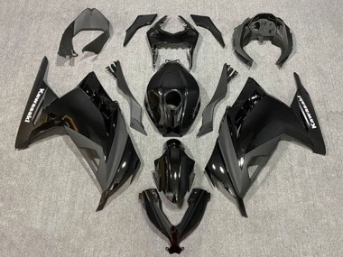 Purchase 2013-2024 Glossy Black Matte Black Kawasaki EX300 Motorcycle Fairings UK