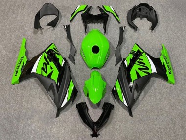 Purchase 2013-2024 Green White Black Kawasaki EX300 Motorcycle Fairings UK