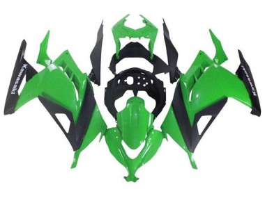 Purchase 2013-2024 Green Black Kawasaki EX300 Motorcycle Fairings UK