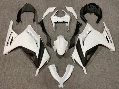 Purchase 2013-2024 Pearl White Black Kawasaki EX300 Motorcycle Fairings UK
