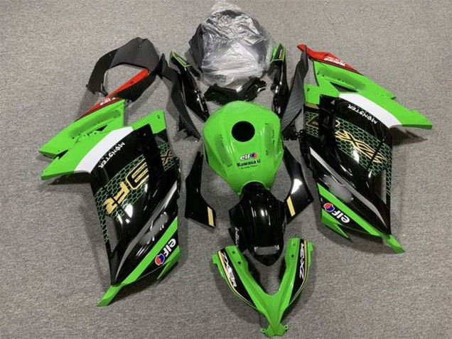 Purchase 2013-2024 Green White Black Red Elf Kawasaki EX300 Motorcycle Fairings UK