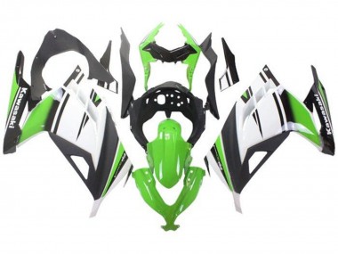 Purchase 2013-2024 Green White Black Matte Black Kawasaki EX300 Motorcycle Fairings UK