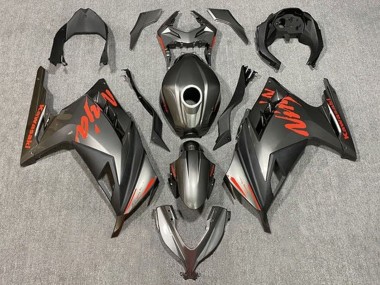 Purchase 2013-2024 Matte Black Red Kawasaki EX300 Motorcycle Fairings UK
