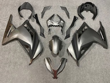 Purchase 2013-2024 Silver Matte Black Kawasaki EX300 Motorcycle Fairings UK