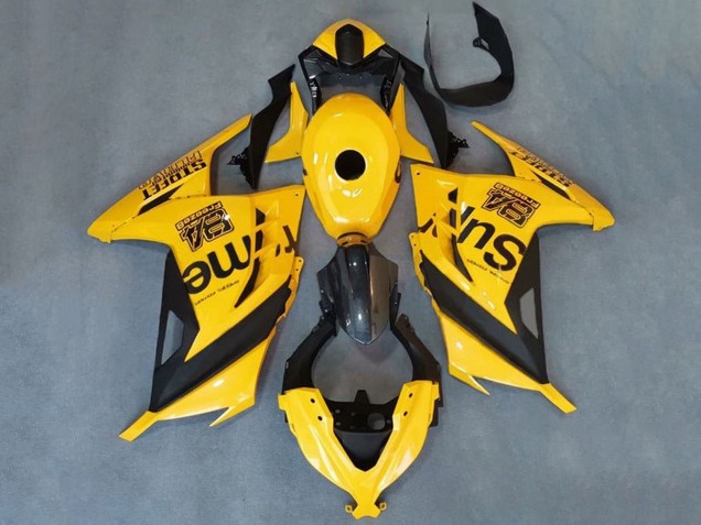 Purchase 2013-2024 Yellow Black Supreme Kawasaki EX300 Motorcycle Fairings UK