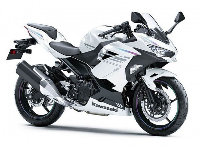 Purchase 2018-2024 Pearl White Blizzard Kawasaki Ninja 400 Motorcycle Fairings UK