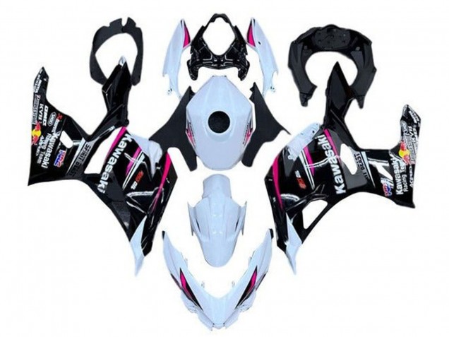 Purchase 2018-2024 White Pink Black Kawasaki Ninja 400 Motorcycle Fairings UK