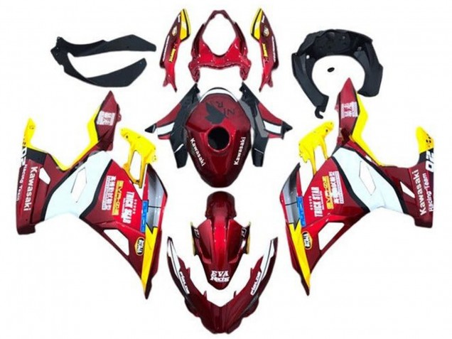Purchase 2018-2024 Red Yellow White Blue Eva Racing Kawasaki Ninja 400 Motorcycle Fairings UK