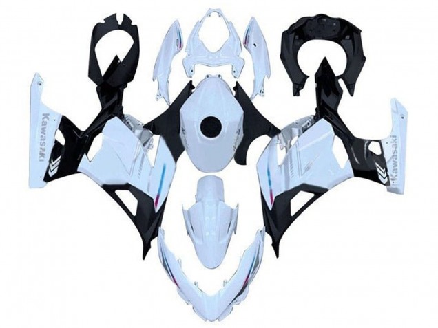 Purchase 2018-2024 White Black Kawasaki Ninja 400 Motorcycle Fairing UK