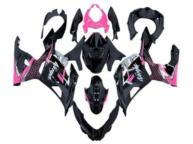 Purchase 2018-2024 Glossy Black Pink White Kawasaki Ninja 400 Motorcycle Fairing UK