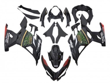 Purchase 2018-2024 Black Green Red Yellow Honeycomb Kawasaki Ninja 400 Motorcycle Fairings UK