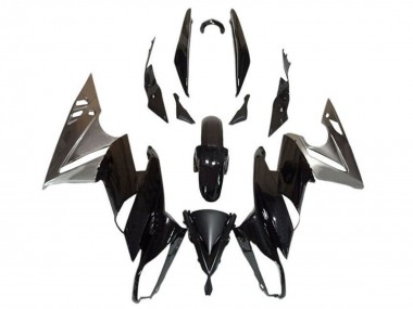 Purchase 2009-2011 Glossy Black Silver Kawasaki Ninja 650 EX650 Motorcycle Fairings UK