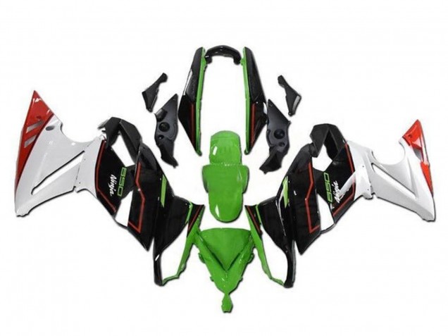 Purchase 2009-2011 Green Black White Red Kawasaki Ninja 650 EX650 Motorcycle Fairings UK