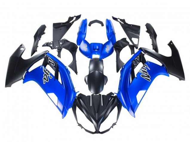 Purchase 2012-2016 Blue Matte Black Kawasaki Ninja 650 EX650 Motorcycle Fairings UK