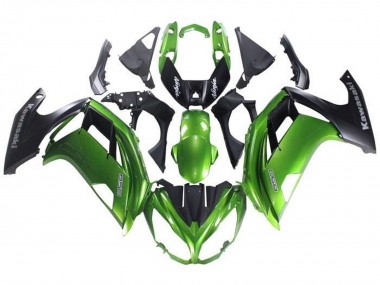 Purchase 2012-2016 Green Matte Black Kawasaki Ninja 650 EX650 Motorcycle Fairing UK