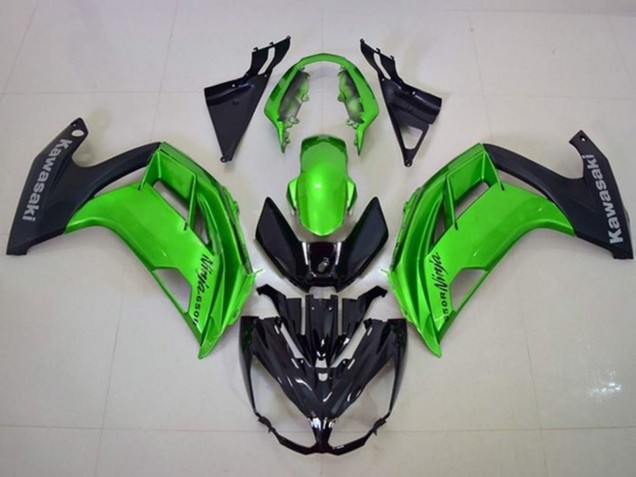 Purchase 2012-2016 Green Matte Black Kawasaki Ninja 650 EX650 Motorcycle Fairings UK