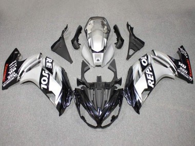 Purchase 2012-2016 Silver Black Repsol Kawasaki Ninja 650 EX650 Motorcycle Fairings UK