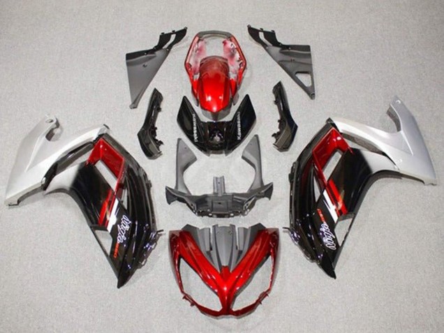 Purchase 2012-2016 Silver Red Glossy Black Kawasaki Ninja 650 EX650 Motorcycle Fairings UK