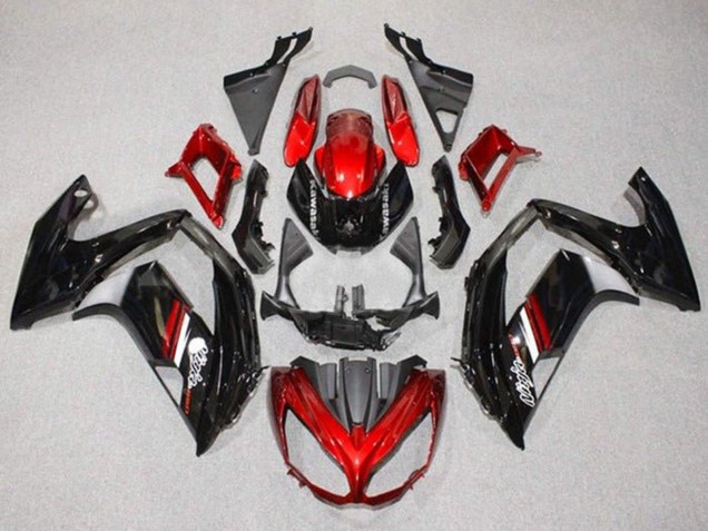 Purchase 2012-2016 Red Glossy Black Kawasaki Ninja 650 EX650 Motorcycle Fairings UK