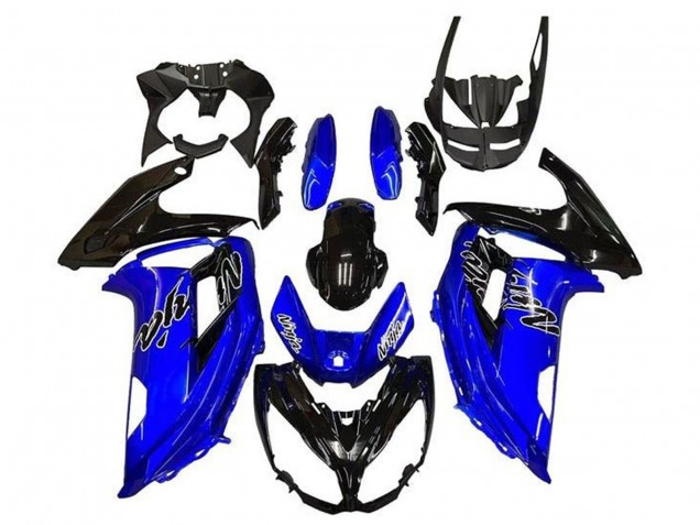 Purchase 2012-2016 Blue Glossy Black Kawasaki Ninja 650 EX650 Motorcycle Fairings UK