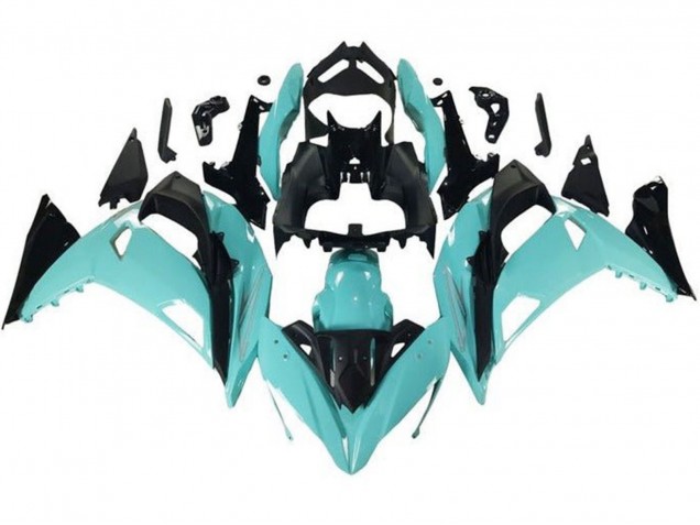 Purchase 2017-2019 Light Blue Black Kawasaki Ninja 650 EX650 Motorcycle Fairings UK